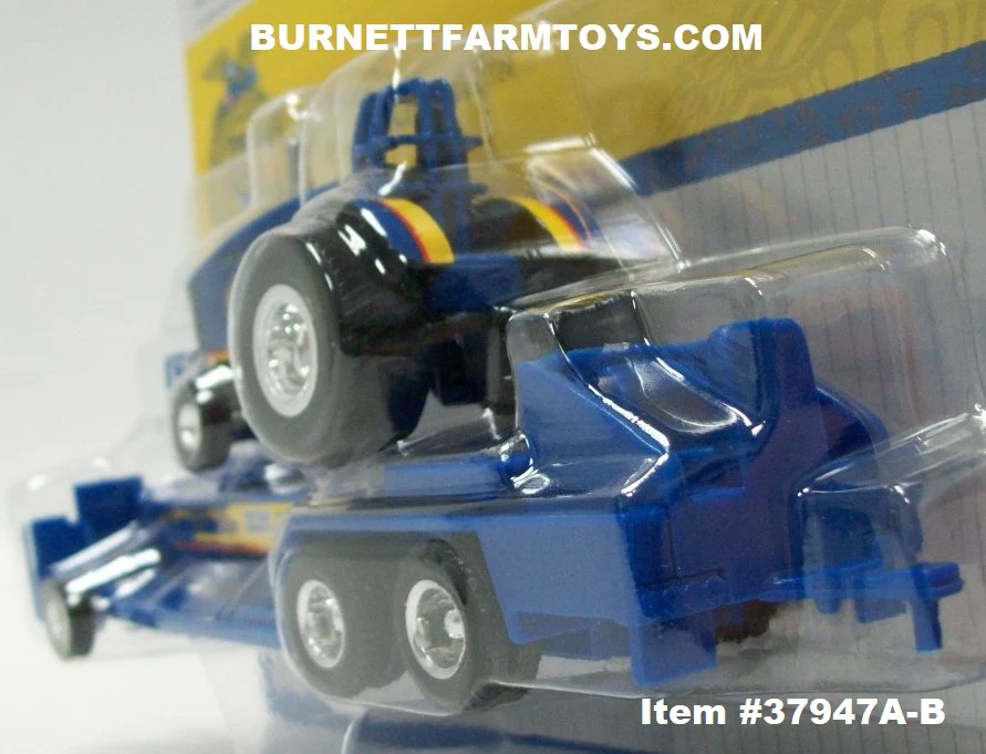 Item #37947A-B Blue Pulling Tractor with Sled - National FFA Organization Edition - 1/64 Scale - Ertl / Tomy - Image 3