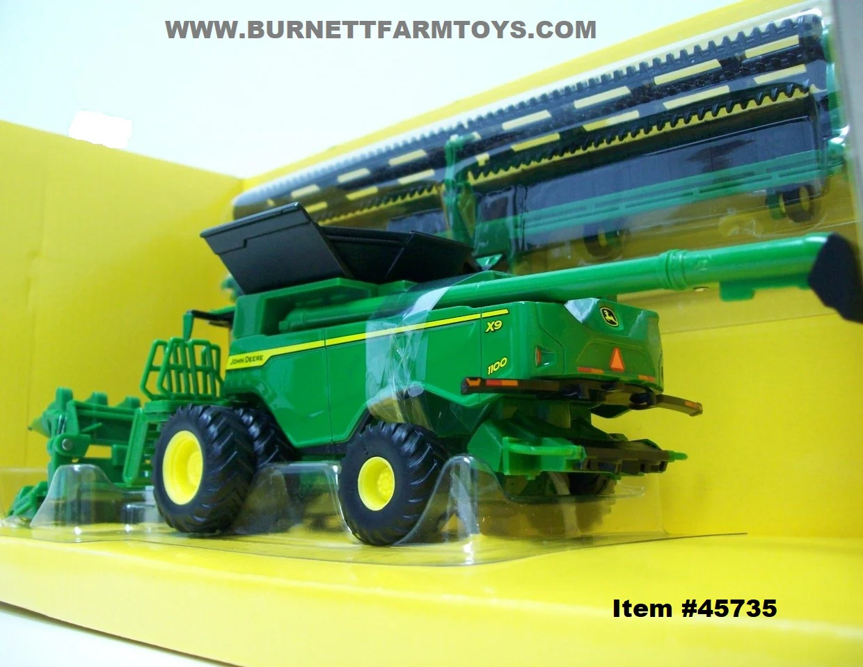 Item #45735 John Deere X9 1100 Combine with Draper Head and Folding Corn Head - 1/64 Scale - Image 3