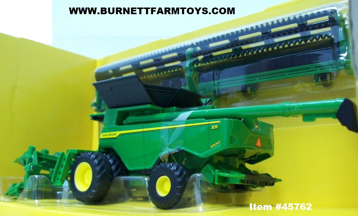 Item #45762 John Deere X9 1000 Combine with Draper Head and Folding Corn Head - 1/64 Scale - Image 3