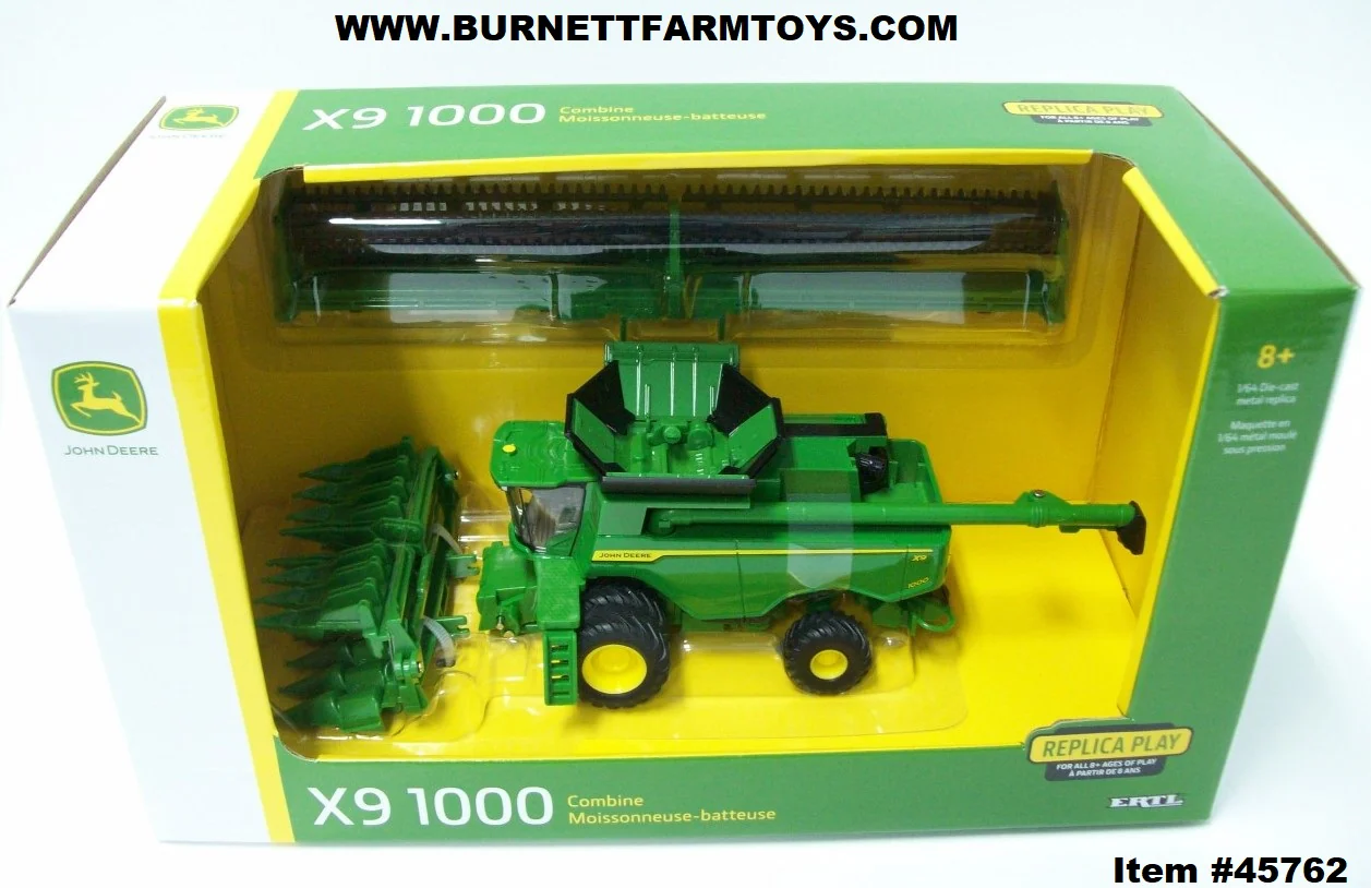 Item #45762 John Deere X9 1000 Combine with Draper Head and Folding Corn Head - 1/64 Scale - Image 5