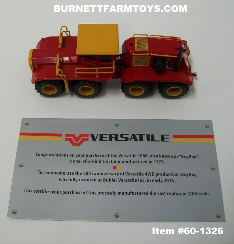 Item #60-1326 Versatile Big Roy 1080 Tractor - 1/64 Scale - DCP by First Gear - Image 4