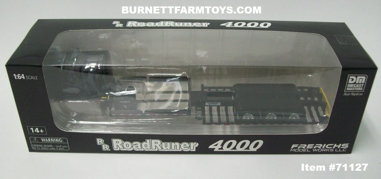 Item #71127 Black RoadRuner 4000 Sprayer Trailer - 1/64 Scale - Diecast Masters - Image 5