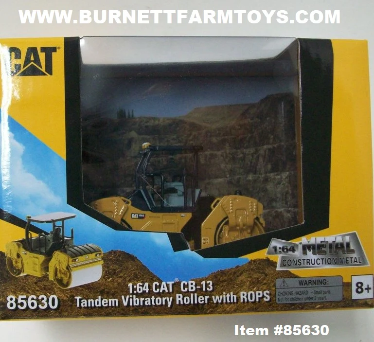 Item #85630 CAT CB-13 Tandem Vibratory Roller with ROPS - 1/64 Scale - Image 5