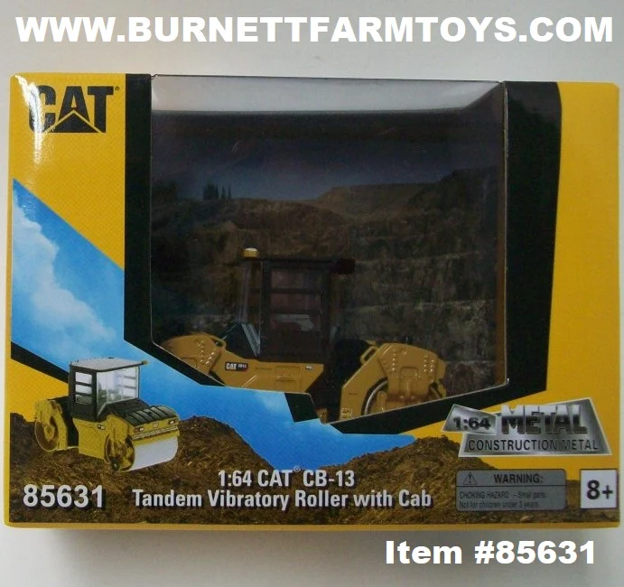 Item #85631 CAT CB-13 Tandem Vibratory Roller with Cab - 1/64 Scale - Image 5