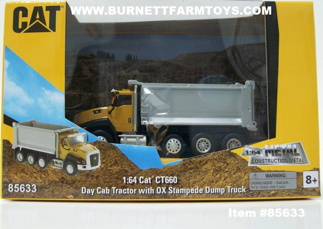 Item #85633 CAT CT660 Day Cab Tractor with OX Stampede Dump Truck - 1/64 Scale - Image 5