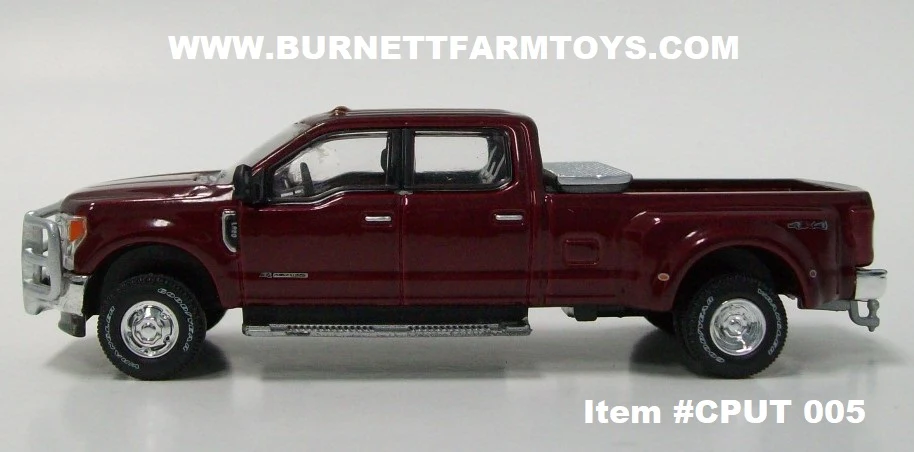 Item #CPUT 005 Radiant Red Metallic 2019 Ford F-350 Pickup Truck with Grill Guard and Toolbox - Image 3