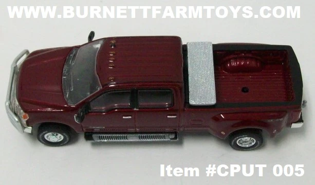 Item #CPUT 005 Radiant Red Metallic 2019 Ford F-350 Pickup Truck with Grill Guard and Toolbox - Image 4