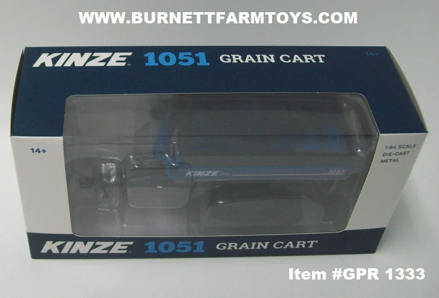 Item #GPR 1333 KINZE 1051 Grain Cart with Tracks - 1/64 Scale - SpecCast - Image 6