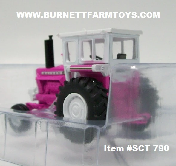Item #SCT 790 Pink Oliver 2255 Tractor with Cab - 1/64 Scale - SpecCast - Image 3