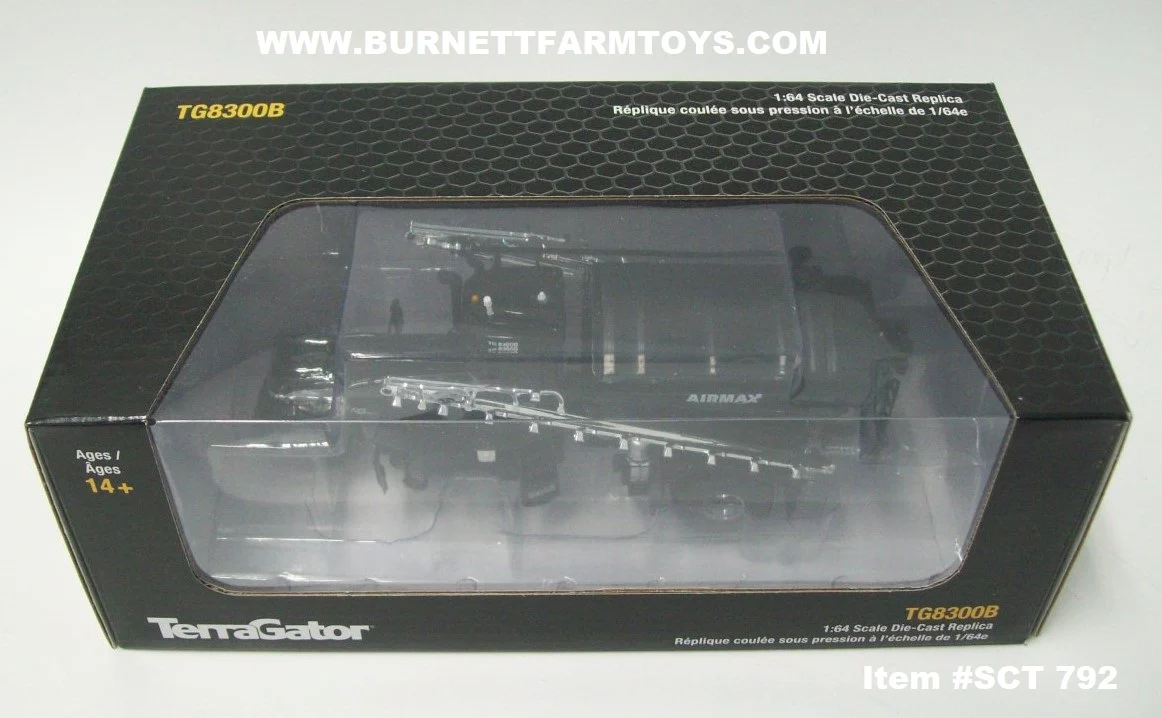 Item #SCT 792 Black TerraGator TG8300B Air Max System Sprayer - 1/64 Scale - SpecCast - Image 5