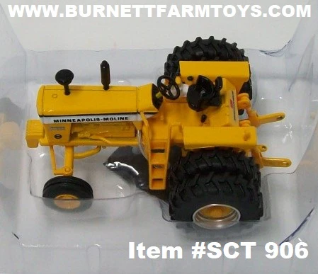 Item #SCT 906 Minneapolis Moline G1000 Vista Open Station Wide Front Tractor with Dual Rears - 1/64 Scale - SpecCast - Image 4