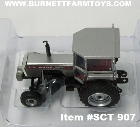 Item #SCT 907 White 2-110 Wide Front Tractor with Cab - 1/64 Scale - SpecCast - Image 4
